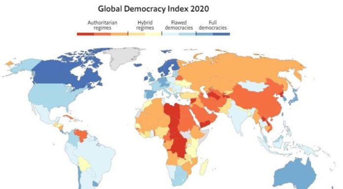 Βαριά «ασθενής» η δημοκρατία το 2020 – Η θέση της Κύπρου
