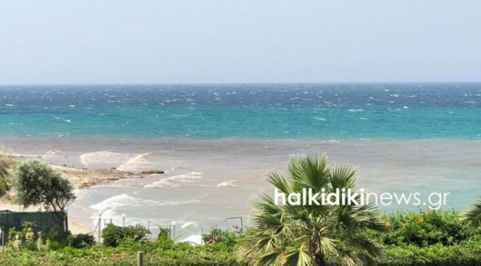 Χαλκιδική: Αναστάτωση σε πολυσύχναστη παραλία – Άλλαξε χρώμα η θάλασσα (ΦΩΤΟ)