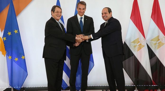 Το κείμενο της διακήρυξης Ελλάδας-Αιγύπτου-Κύπρου