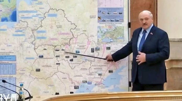 Ο Λουκασένκο ίσως αποκάλυψε κατά λάθος τα σχέδια της ρωσικής εισβολής στην Ουκρανία -Ο χάρτης που έδειξε