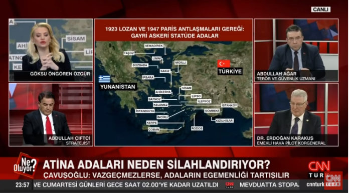 Τούρκος αναλυτής: Η Τουρκία πρέπει να δράσει στρατιωτικά κατά της Ελλάδας – Όπως με τους Κούρδους στη Συρία