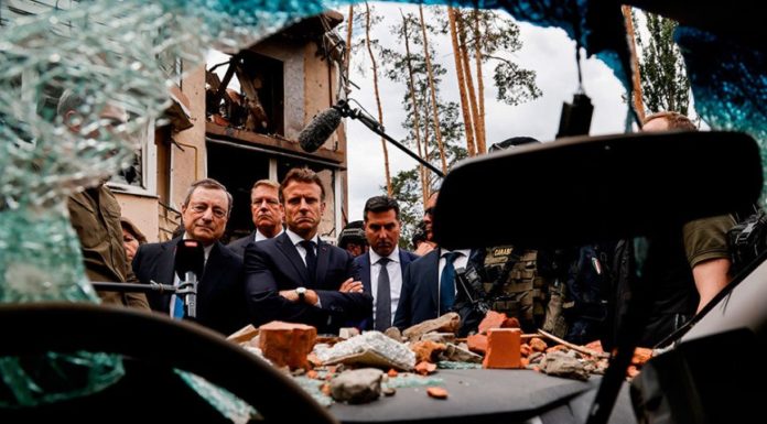 Κίεβο: Στο Ιρπίν Μακρόν, Σολτς και Ντράγκι – «Η Ουκρανία πρέπει να αντισταθεί και να κερδίσει»