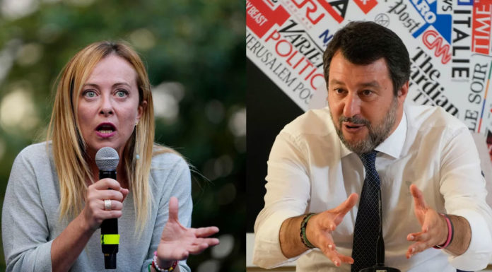 Ιταλία: Ρωγμές στον ακροδεξιό συνασπισμό Σαλβίνι-Μελόνι για τις κυρώσεις στη Ρωσία, ενώ πλησιάζοουν οι εκλογές