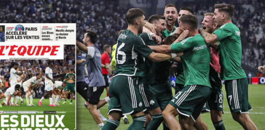 Υποκλίνονται οι Γάλλοι για την πρόκριση του Παναθηναϊκού – Equipe: «Οι Θεοί ήταν Έλληνες»